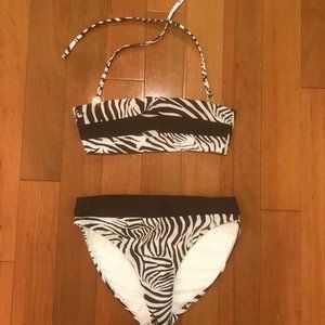 PilyQ PQ Swimsuit Bikini Zebra Color-Blocked